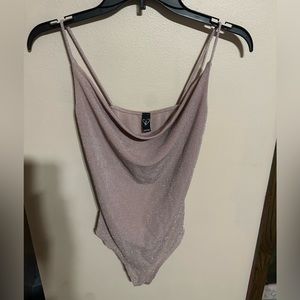 Light pink sparkling WINDSOR body suit size m